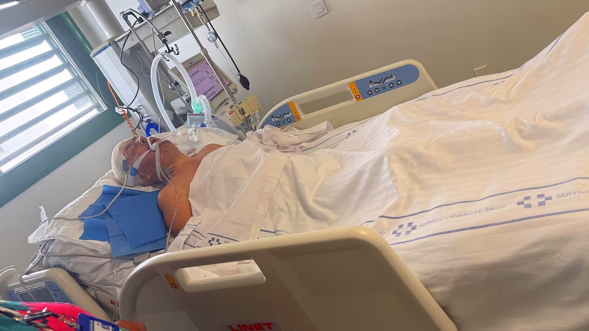 Brit fights for life after having a fit during family holiday