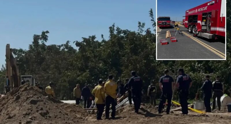 California trench collapse kills worker who was trapped underground for hours