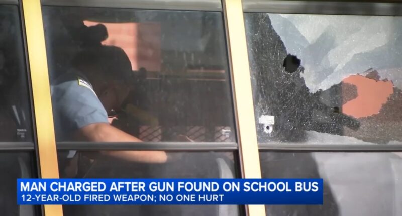 Chicago shooting: Man charged after boy, 12, finds and shoots gun on school bus in Bridgeport, Chicago police say
