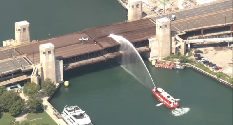 Chicago weather today: DuSable Lake Shore Drive bridge over river malfunctions as heat index over 100 forecast Wednesday