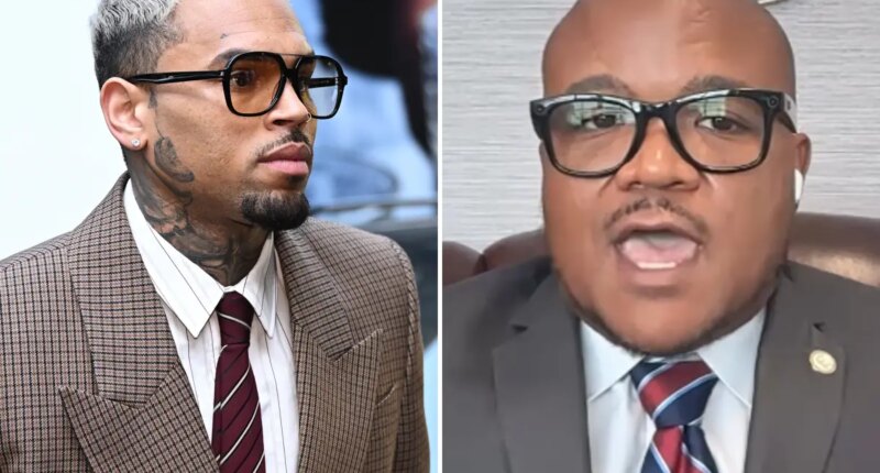 Chris Brown blasts Texas state rep Venton Jones after he apologizes for honoring him: 'Keep that award'