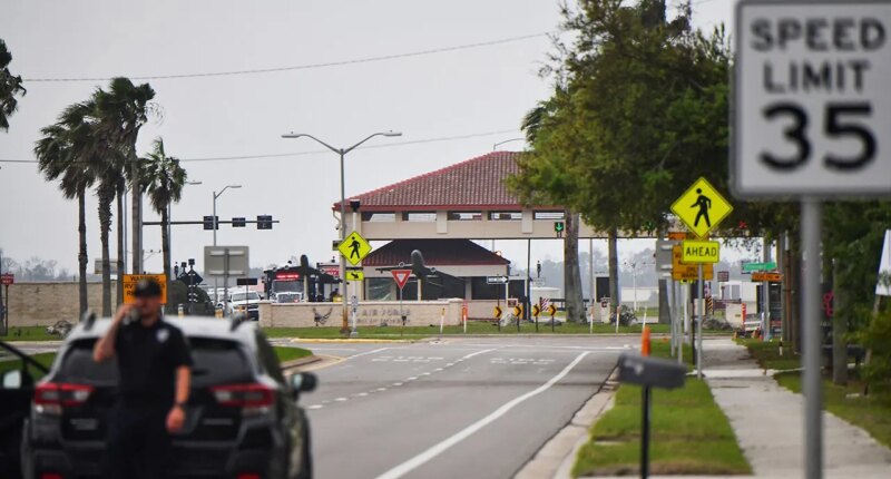 Civilian detained after 'violently engaging' security personnel at Florida Air Force base: report