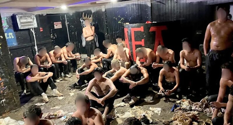 Dozens of pledges found covered in food in sweltering frat basement as police investigate alleged hazing