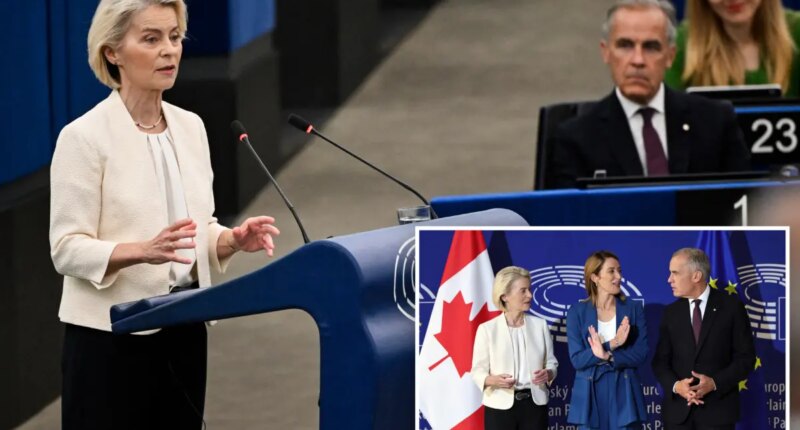 EU chief says she wants Canada to become the bloc’s 1st associate member