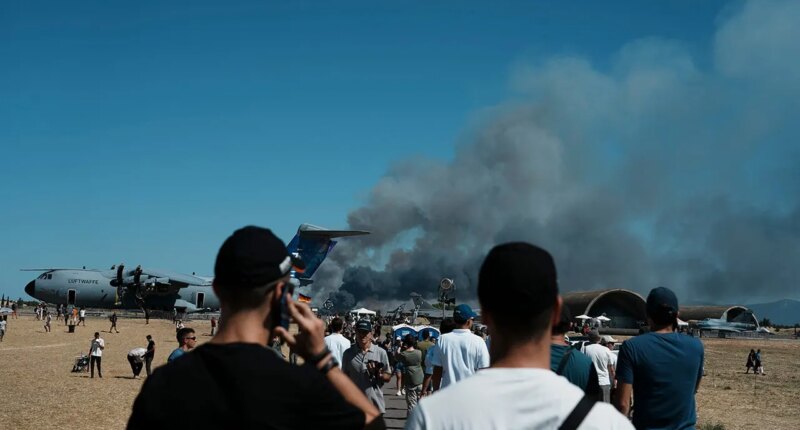 Fighter jet crashes at air show, killing 2 pilots with thousands of spectators watching