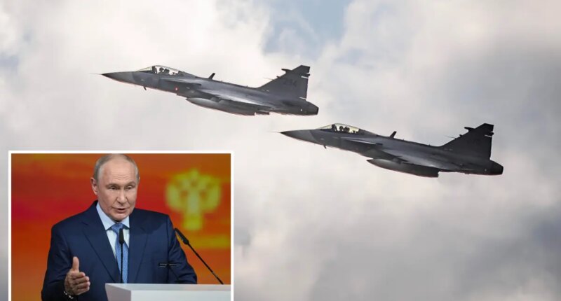Finland and Sweden scramble fighter jets together against Russia in historic first