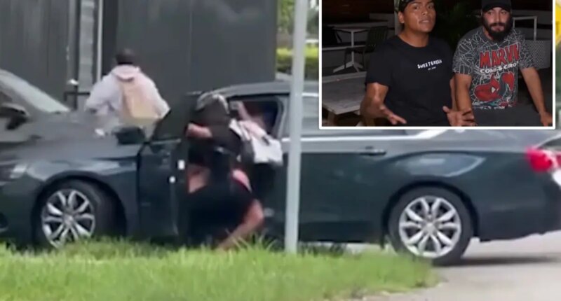 Florida couple attacked, pepper-sprayed and dragged by car after they're accused of walking in the road