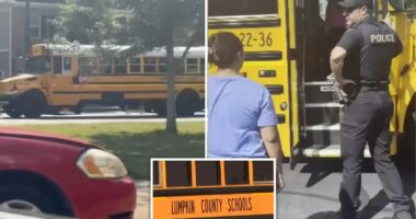 Georgia parents issued arrest warrants for storming school bus after claiming driver locked kids inside without AC