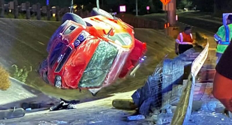 'He left me for dead': Texas student survives hit-and-run crash that sent car flying off highway