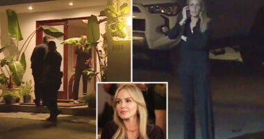 Hollywood star Monet Mazur confronts three masked burglars at Hollywood Hills mansion