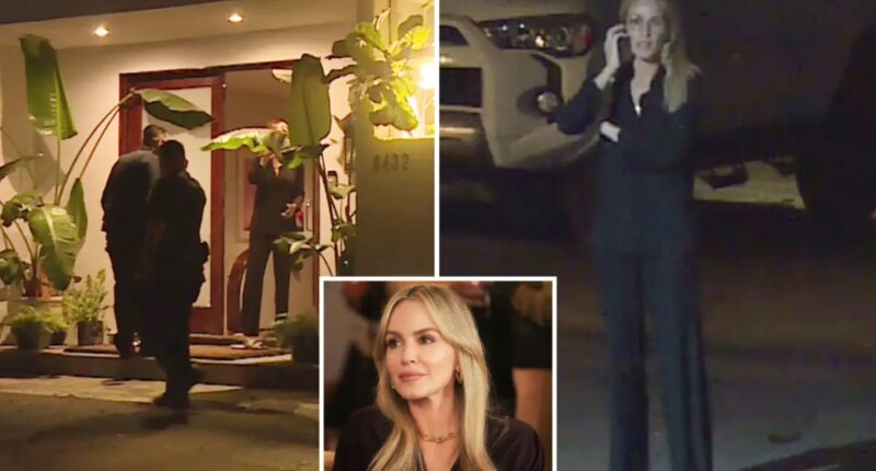 Hollywood star Monet Mazur confronts three masked burglars at Hollywood Hills mansion