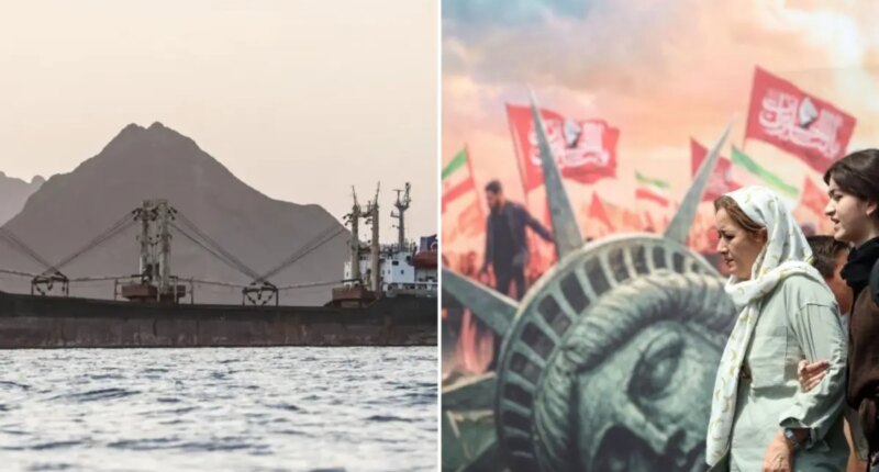 Iran strikes US-contracted ship with American personnel on board: report
