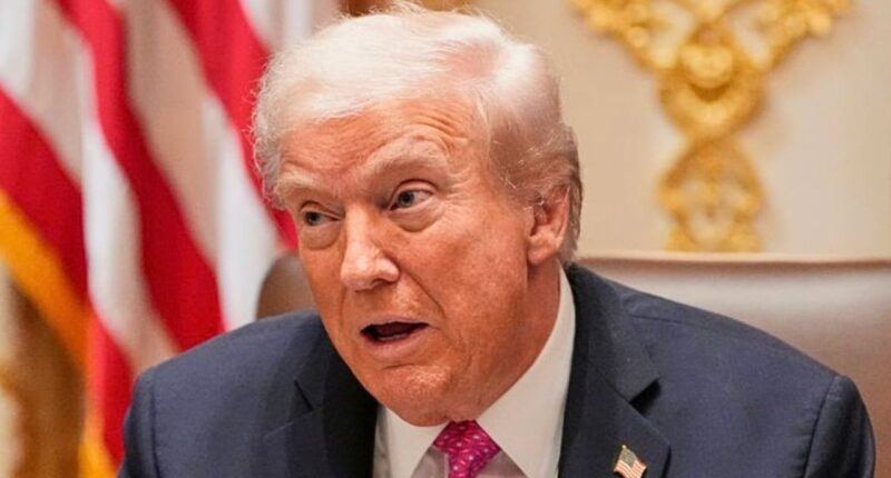 President Donald Trump speaks in the Cabinet Room of the White House, Friday, Oct. 17, 2025, in Washington (AP Photo/Alex Brandon).