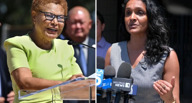 LA Mayor Karen Bass, Nithya Raman nearly tied in fundraising for LA mayoral election