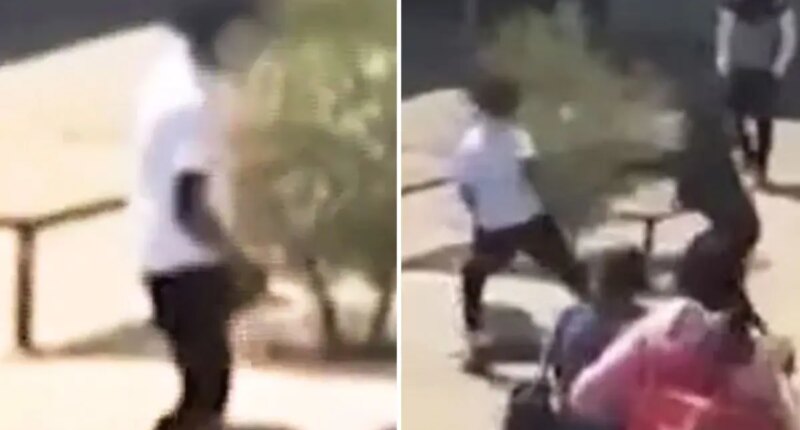 LAUSD high school horror as knife-wielding student attacks another, sending screaming kids fleeing