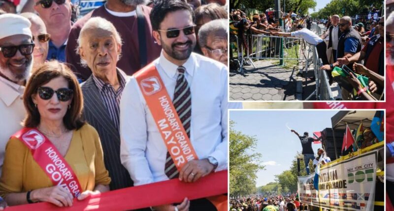 Mamdani, Hochul march in West Indian Day Parade in NYC