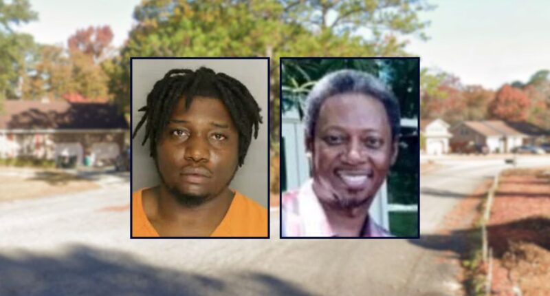 Joshua Scott-Lee Butler and Earl Goodwater appear inset against a residential area in South Carolina.