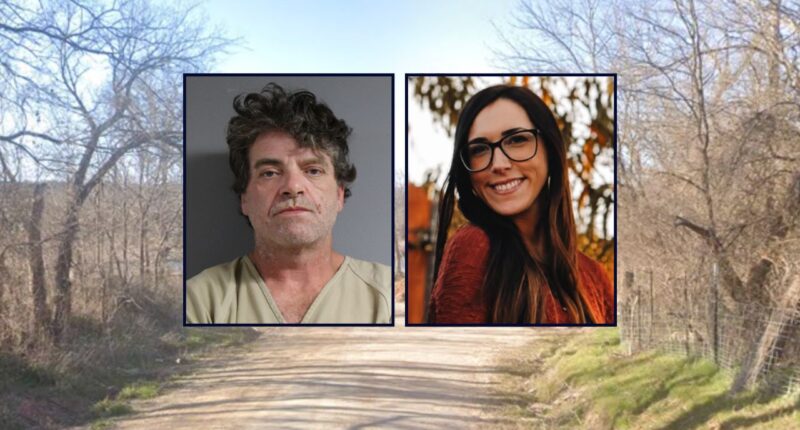 Michael Wayne Hatcher and Leah Dawn Adams appear inset against the Brazos River.