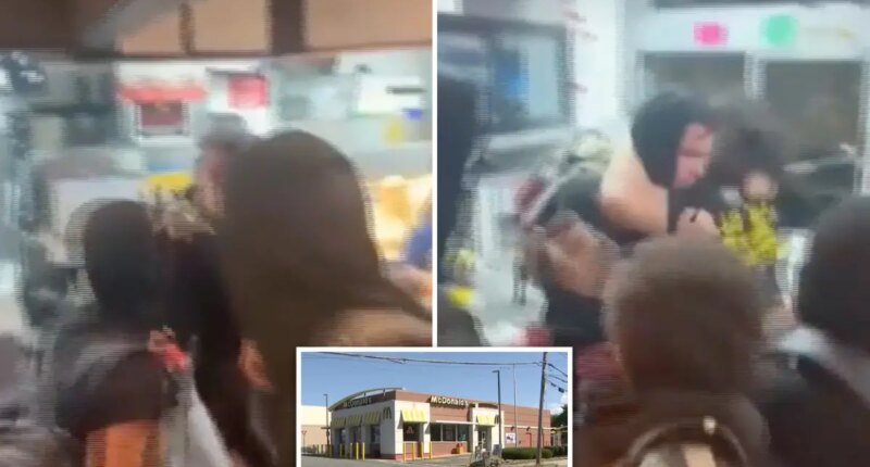 Masked Massachusetts mob attacks McDonald’s worker behind counter during teen takeover; 4 arrested