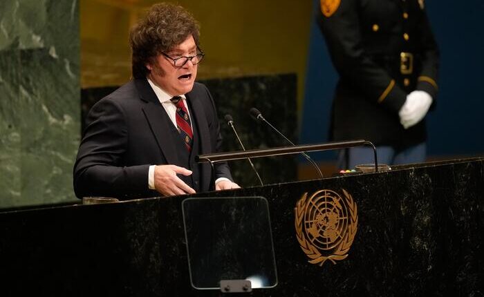 Milei renews Argentina’s Falklands claim at the UN, urging a "peaceful solution"
