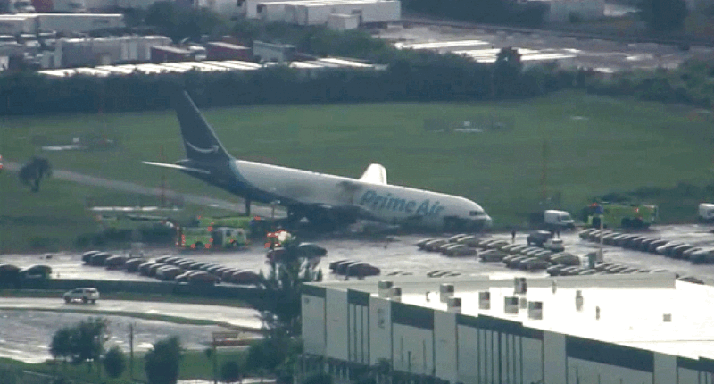 aerial view of prime jet crash