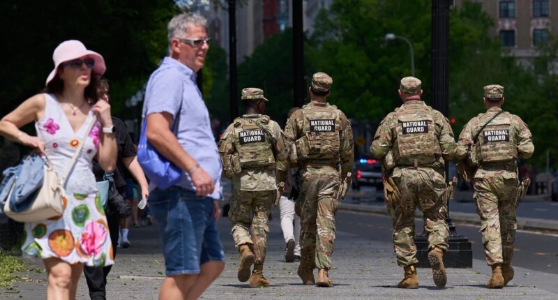 National Guardsman in D.C. as part of Trump crackdown on crime charged after pointing gun at colleague