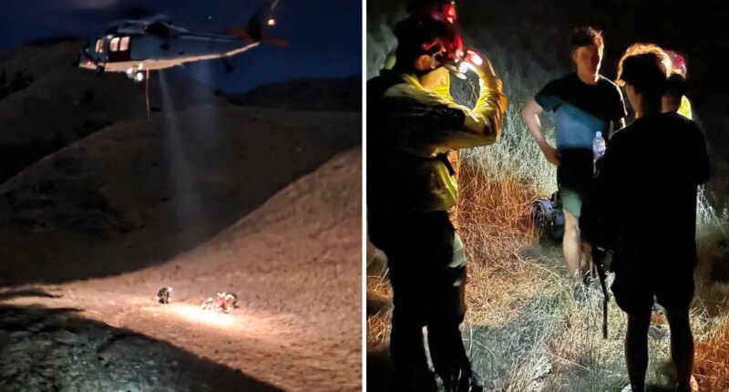 Navy helicopter rescues 3 hikers lost in Big Sur’s Limekiln State Park