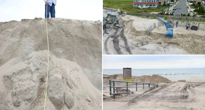 Nor'easter leaves Rockaway Beach looking like steep cliffs of Ireland
