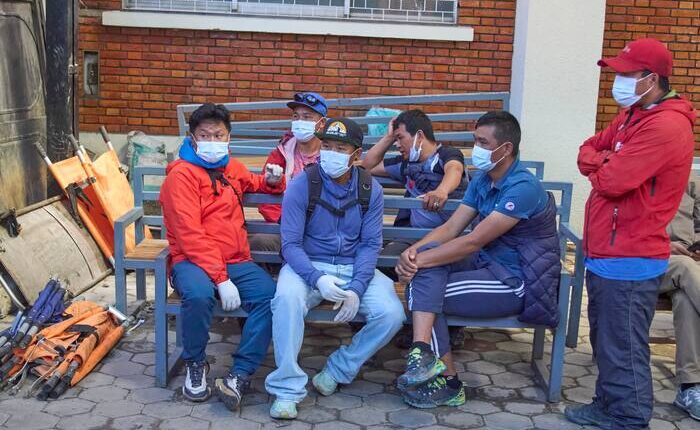 Rescue teams search Nepal mountain for 12 swept by avalanche