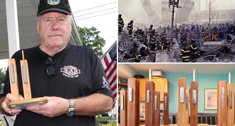 Retired FDNY chief crafts to-scale Twin Towers for fellow 9/11 heroes
