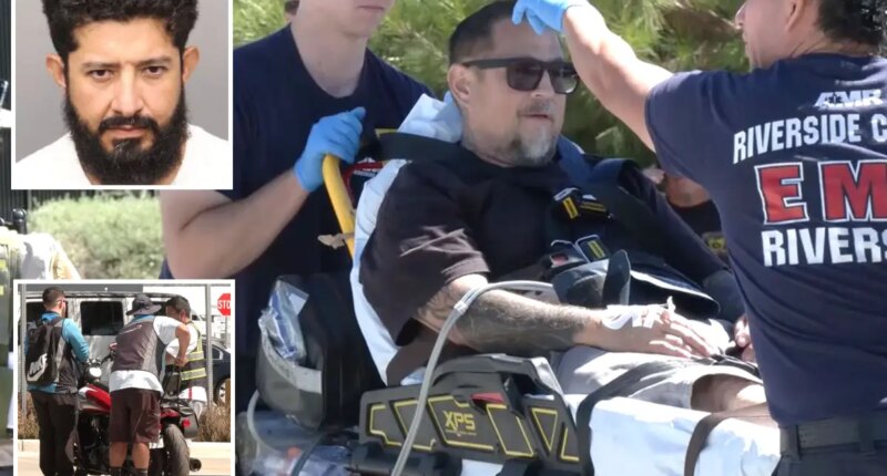 Riverside motorcyclist accused of driving into Amazon protesters