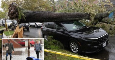 Round 2 of NYC's nor'easter leaves surreal scenes