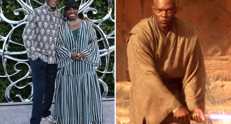 Samuel L. Jackson’s reaction to life-sized Mace Windu at Lucas Museum opening