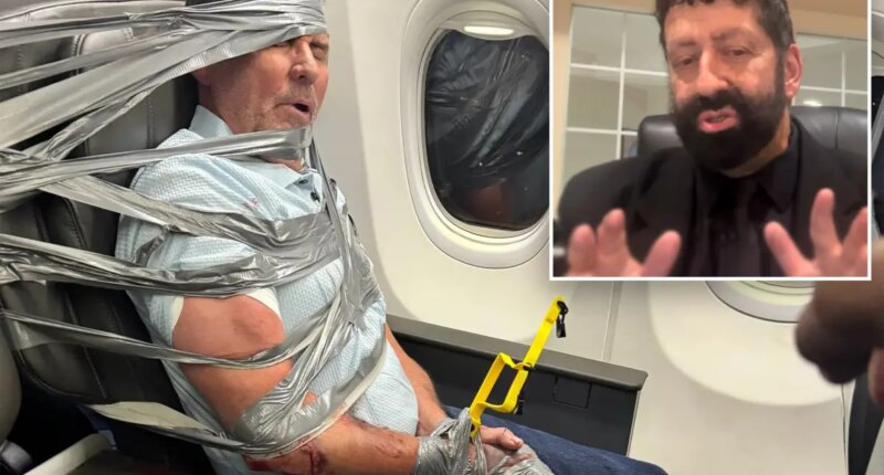 Seatmate of duct-taped plane passenger reveals what sparked meltdown