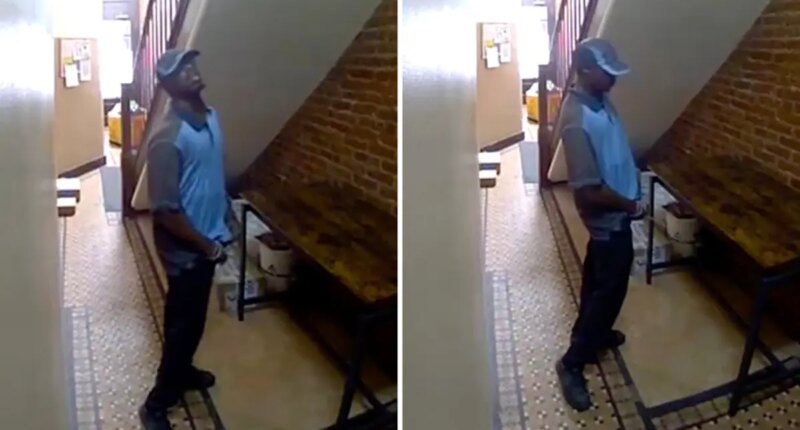 Shocking video shows Amazon delivery driver peeing all over posh NYC apartment lobby