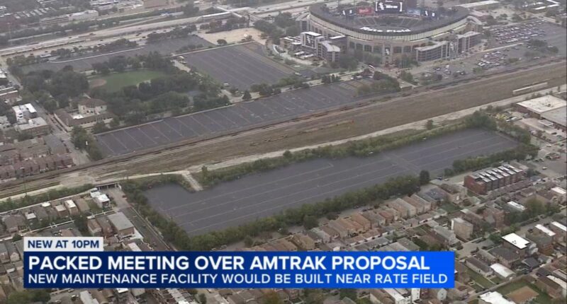 South Side residents voice opposition to proposed Amtrak maintenance facility near Rate Field at public meeting