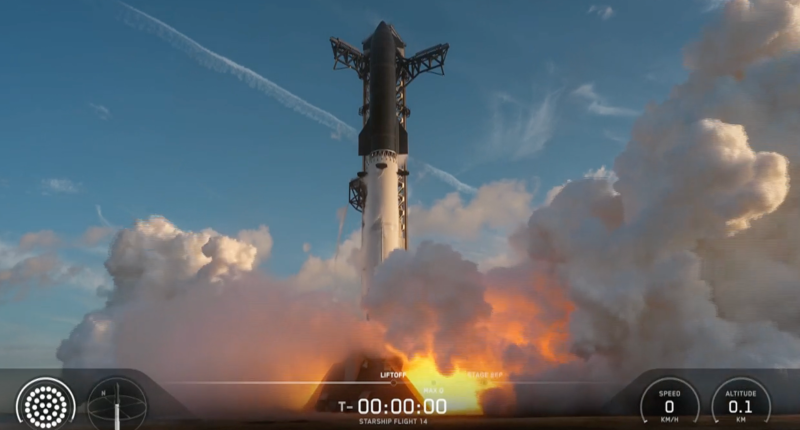 SpaceX launches Starship on giant rocket's first flight to orbit