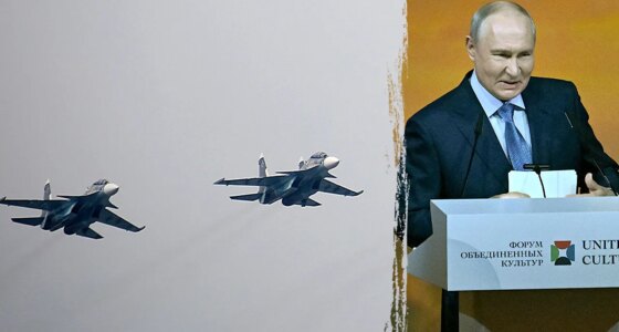 Supersonic Russian jets trigger joint scramble by NATO allies amid Putin 'clowns' jab