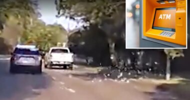 Texas police pursuit ends with suspect throwing stolen cash out SUV
