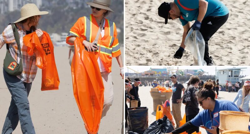 Thousands of volunteers hit LA beaches in massive coastal trash cleanup