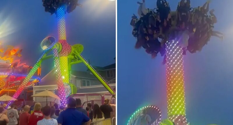 Toddler falls from iconic Jersey Shore boardwalk sky ride in frightening scene