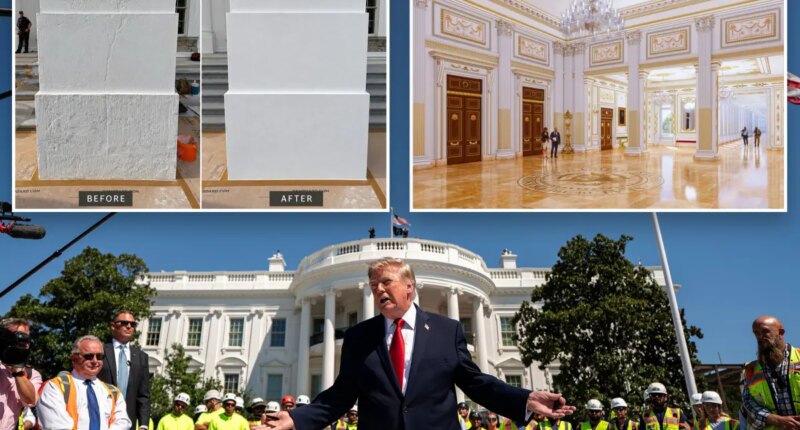 Trump blasts ex-presidents for not taking care of 'dump' White House, celebrates renovations that leaves residence in better shape than 1792