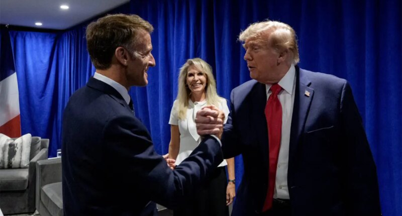 Trump meets with Macron in New York ahead of United Nations General Assembly 
