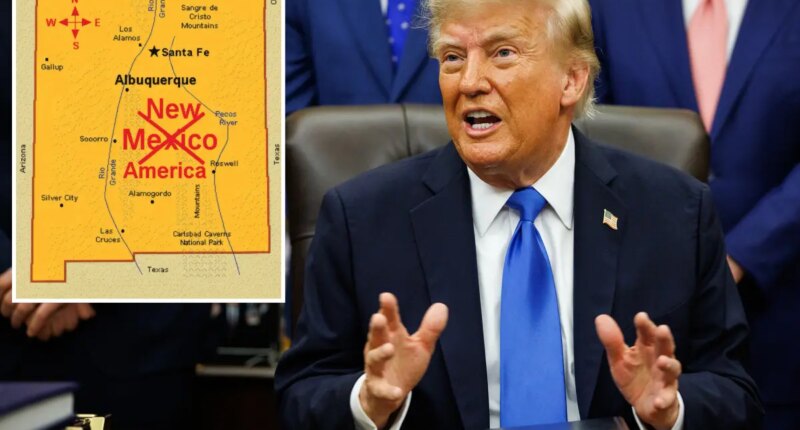 Trump posts map that renames New Mexico 'New America'