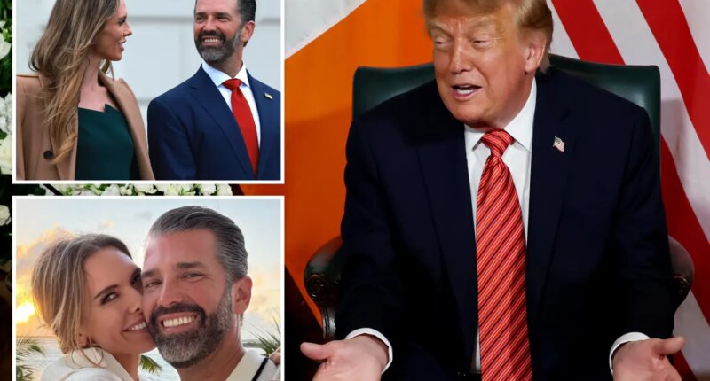 Trump says Don Jr. has 'calmed down' since marrying Bettina