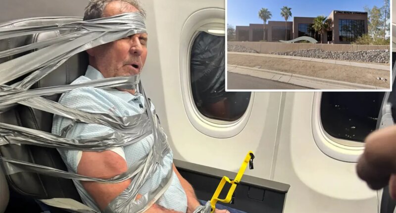 Unruly airline passenger who had to be duct-taped to seat after N-word meltdown fired from Arizona realty company