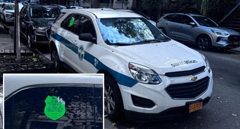 ‘Disgruntled' car owner slaps ‘shame sticker’ on NYC sanitation car