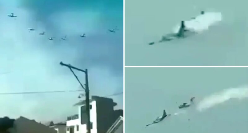 2 Philippine air force planes collide during a training flight, killing all 4 pilots