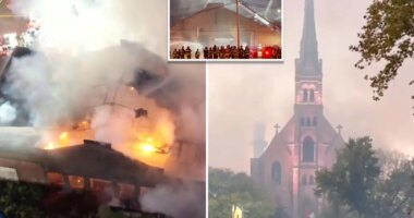 4-alarm NYC blaze injures 1, spares historic 'Godfather' church