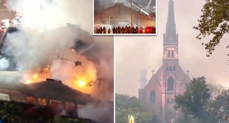 4-alarm NYC blaze injures 1, spares historic 'Godfather' church